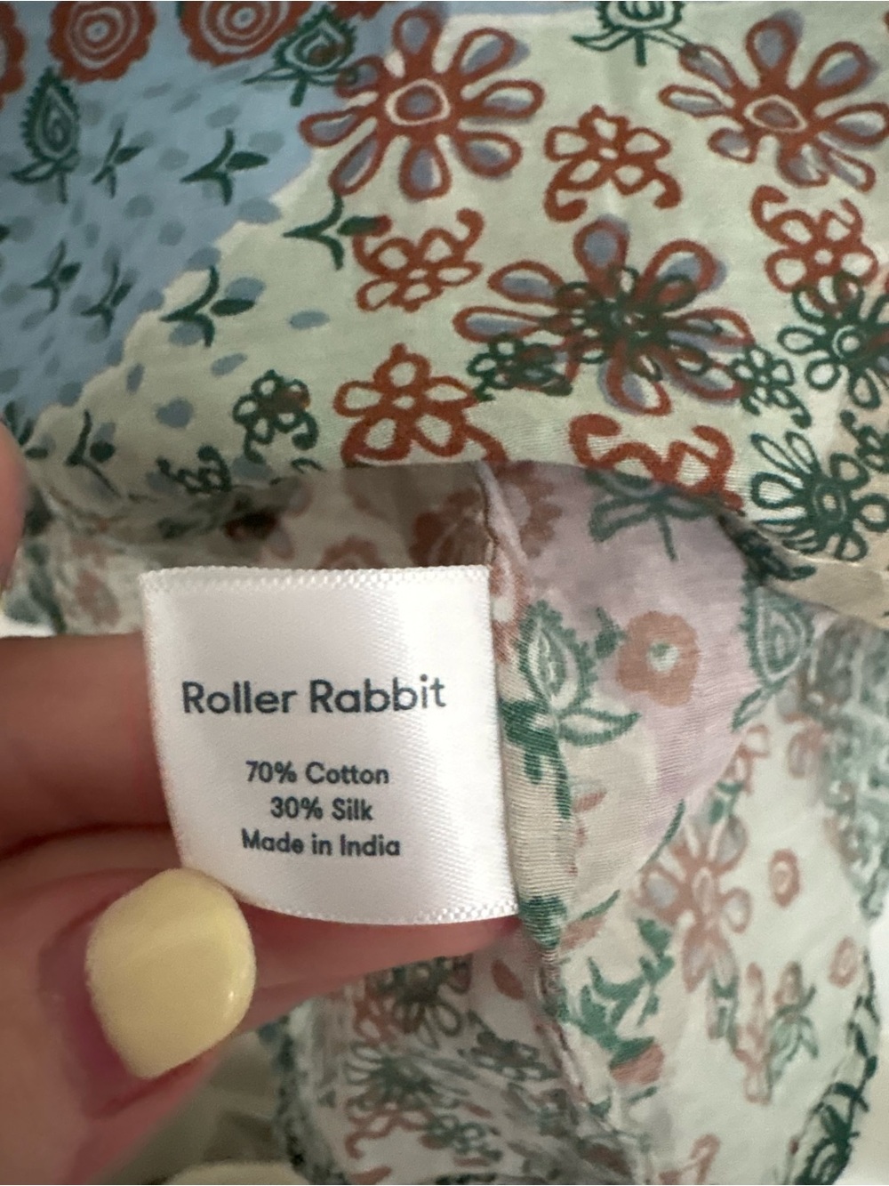 Roller Rabbit Floral Button-Up Blouse - Picture 4 of 4